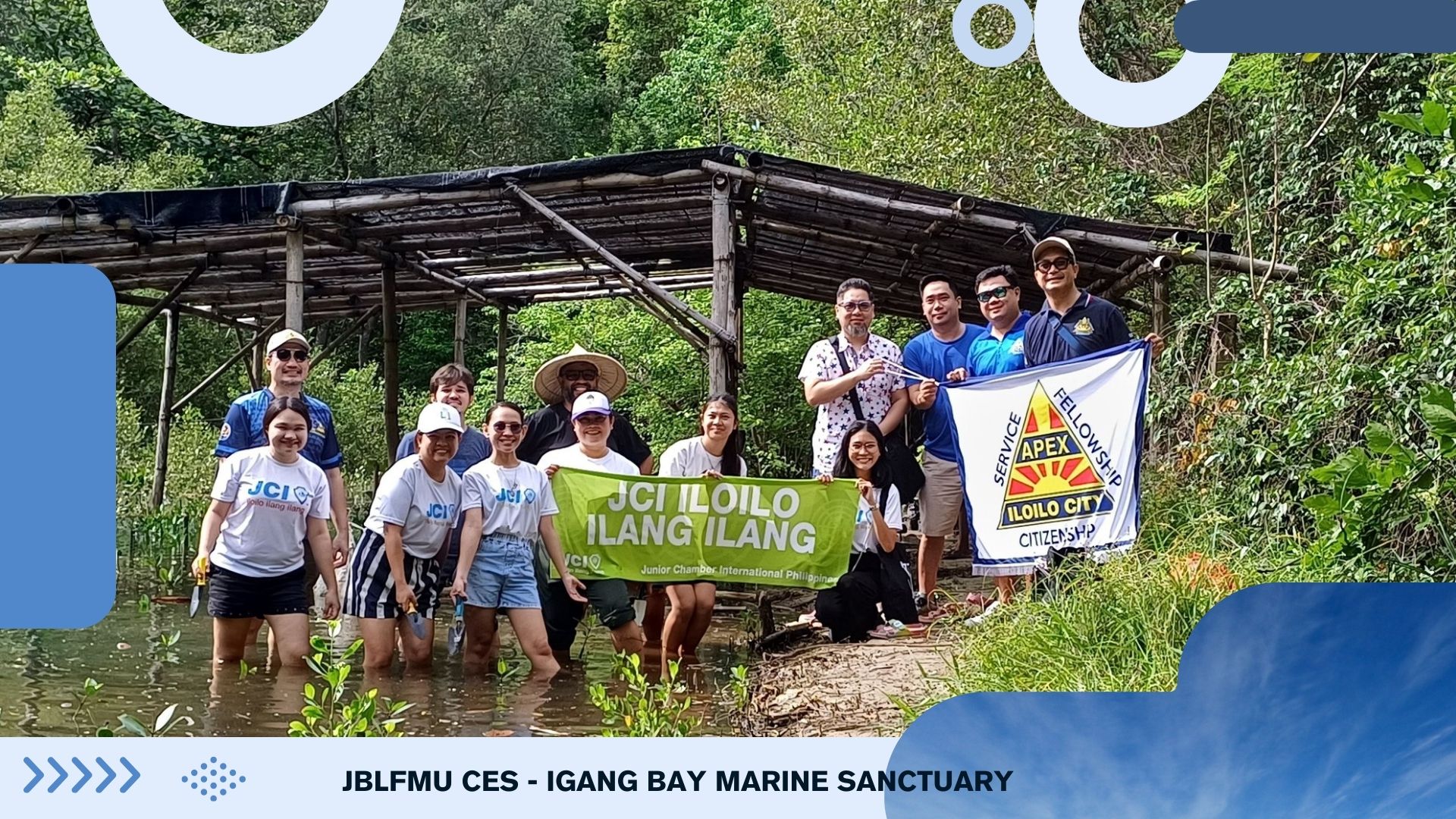 JBLFMU Partner Organizations Unite: Mangrove Planting for a Sustainable Future