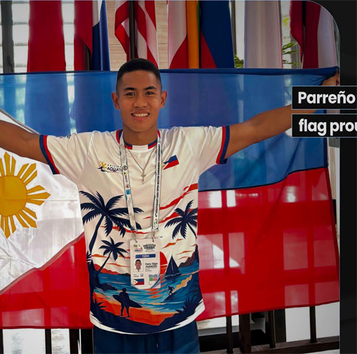 Parreño secures 9th, bears PH flag proud in SEA open waters