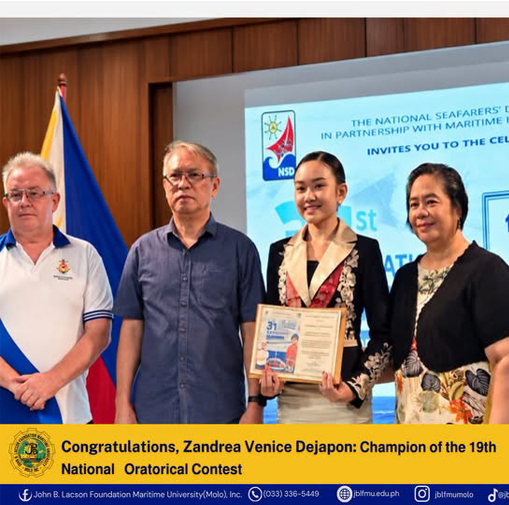 𝐂𝐨𝐧𝐠𝐫𝐚𝐭𝐮𝐥𝐚𝐭𝐢𝐨𝐧𝐬, 𝐙𝐚𝐧𝐝𝐫𝐞𝐚 𝐕𝐞𝐧𝐢𝐜𝐞 𝐃𝐞𝐣𝐚𝐩𝐨𝐧: 𝗖𝗵𝗮𝗺𝗽𝗶𝗼𝗻 𝗼𝗳 𝘁𝗵𝗲 𝟭𝟵𝘁𝗵 𝗡𝗮𝘁𝗶𝗼𝗻𝗮𝗹 𝗢𝗿𝗮𝘁𝗼𝗿𝗶𝗰𝗮𝗹 𝗖𝗼𝗻𝘁𝗲𝘀𝘁