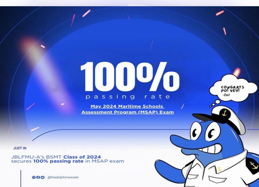 JBLFMU (Arevalo) Inc.’s BSMT CLASS OF 2024 SECURES 100% PASSING RATE IN MSAP EXAM
