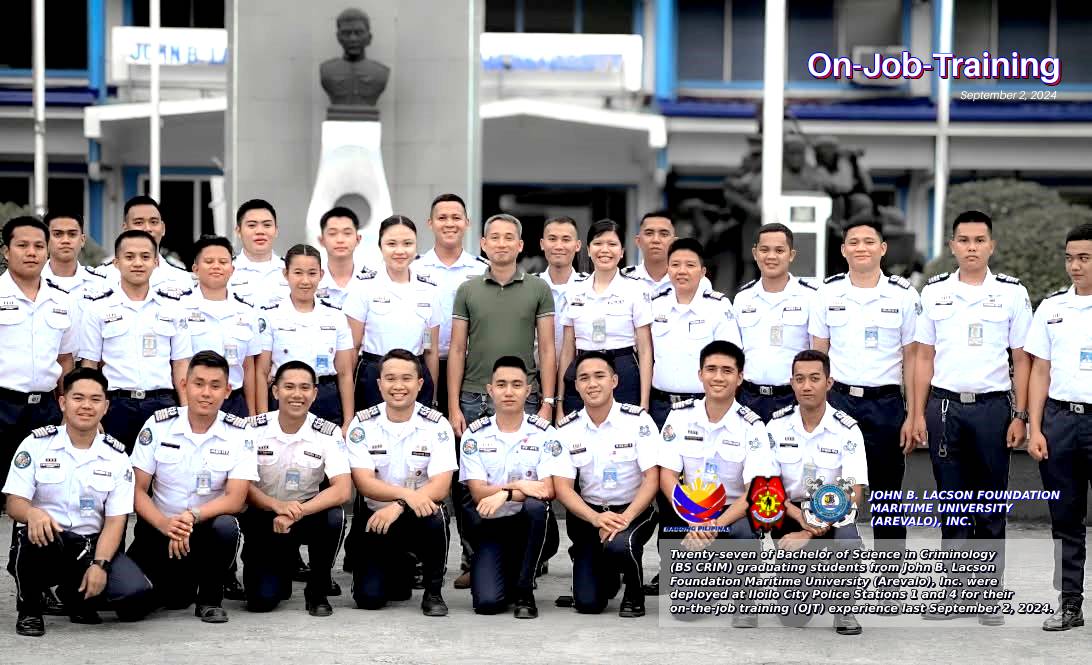UNIVERSITY NEWS | JA Bachelor of Science in Criminology students undergo OJT at Iloilo City 