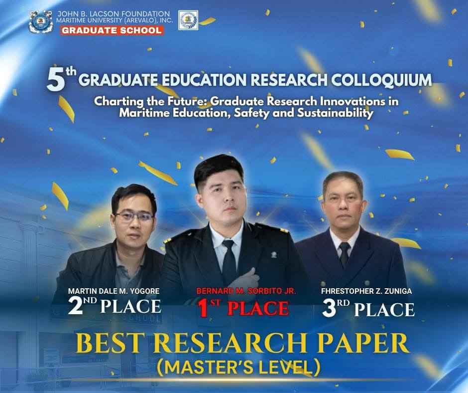 Congratulations to 3/E Bernard M. Sorbito Jr. and Dr. Joni P. Gan
