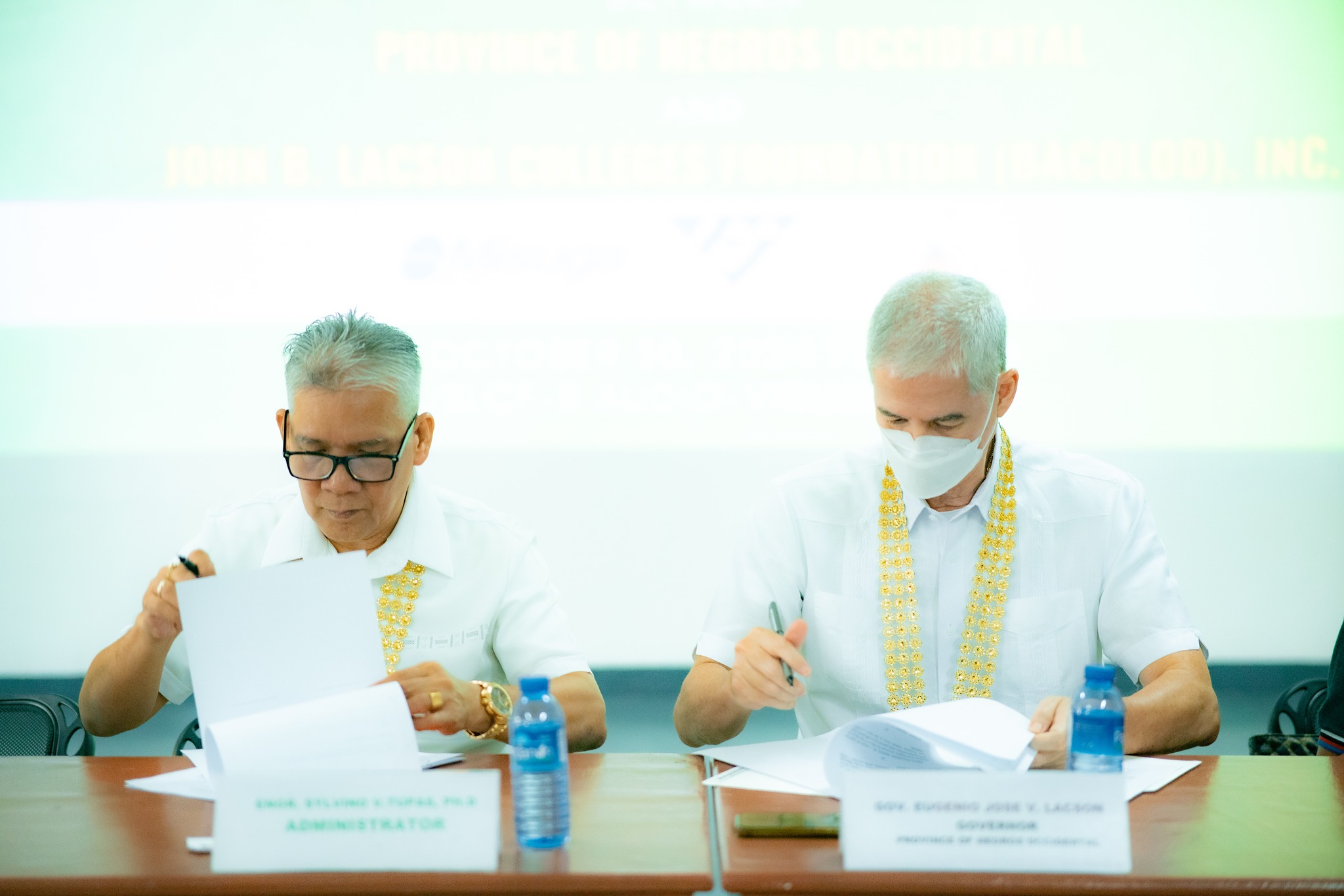 Provincial Government of Negros Occidental and John B. Lacson Colleges Foundation Bacolod, Inc. Sign Maritime Education Scholarship Program Agreement