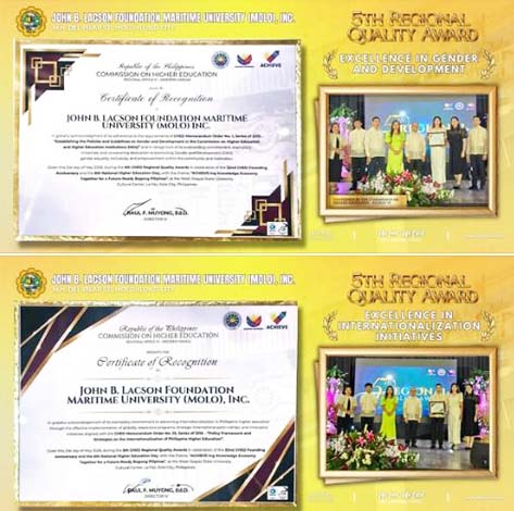 𝐃𝐨𝐮𝐛𝐥𝐞 𝐑𝐞𝐜𝐨𝐠𝐧𝐢𝐭𝐢𝐨𝐧 𝐟𝐨𝐫 𝐉𝐁𝐋𝐅𝐌𝐔-𝐌𝐨𝐥𝐨, 𝐈𝐧𝐜. 𝐚𝐭 𝐭𝐡𝐞 𝟓𝐭𝐡 𝐂𝐇𝐄𝐃 𝐑𝐞𝐠𝐢𝐨𝐧𝐚𝐥 𝐐𝐮𝐚𝐥𝐢𝐭𝐲 𝐀𝐰𝐚𝐫𝐝𝐬!