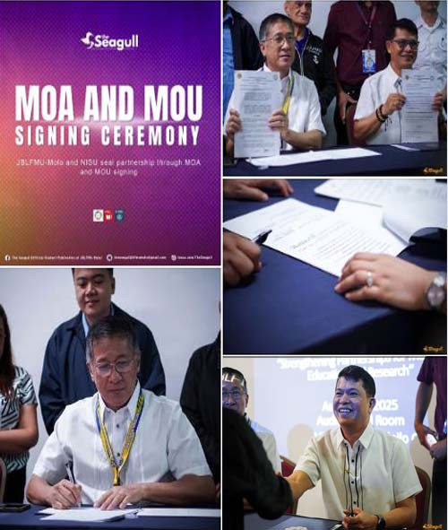 JBLFMU-Molo and NISU seal partnership through MOA and MOU signing