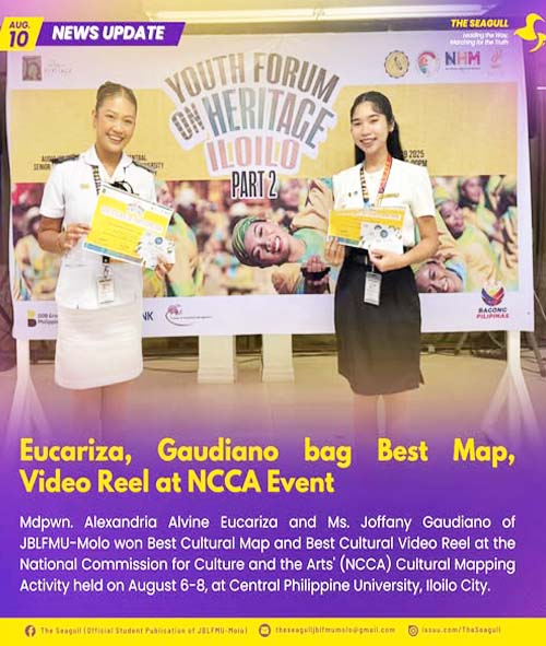 𝐍𝐄𝐖𝐒 𝐔𝐏𝐃𝐀𝐓𝐄 | Eucariza, Gaudiano bag Best Map, Video Reel at NCCA Event