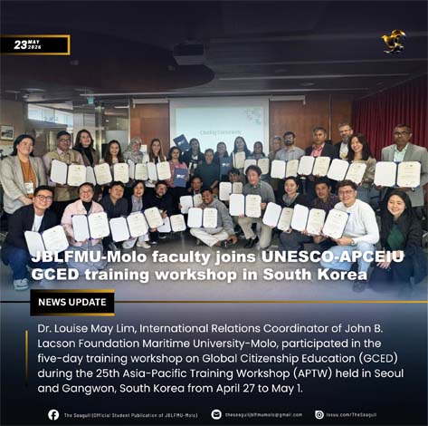 JBLFMU-Molo faculty joins UNESCO-APCEIU GCED training workshop in South Korea